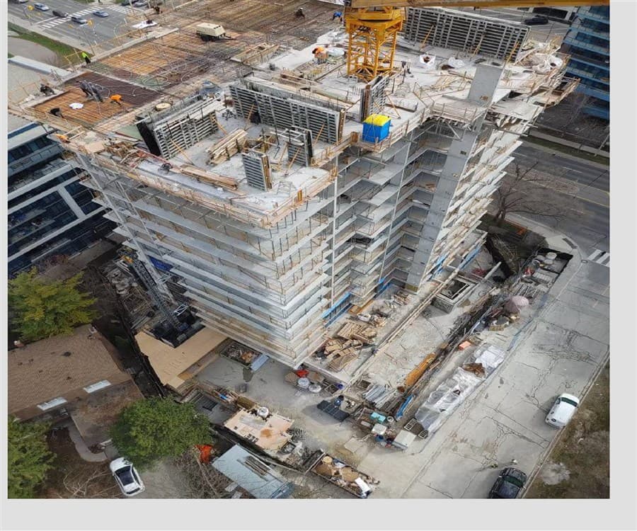 Waterproofing project at Woodside square